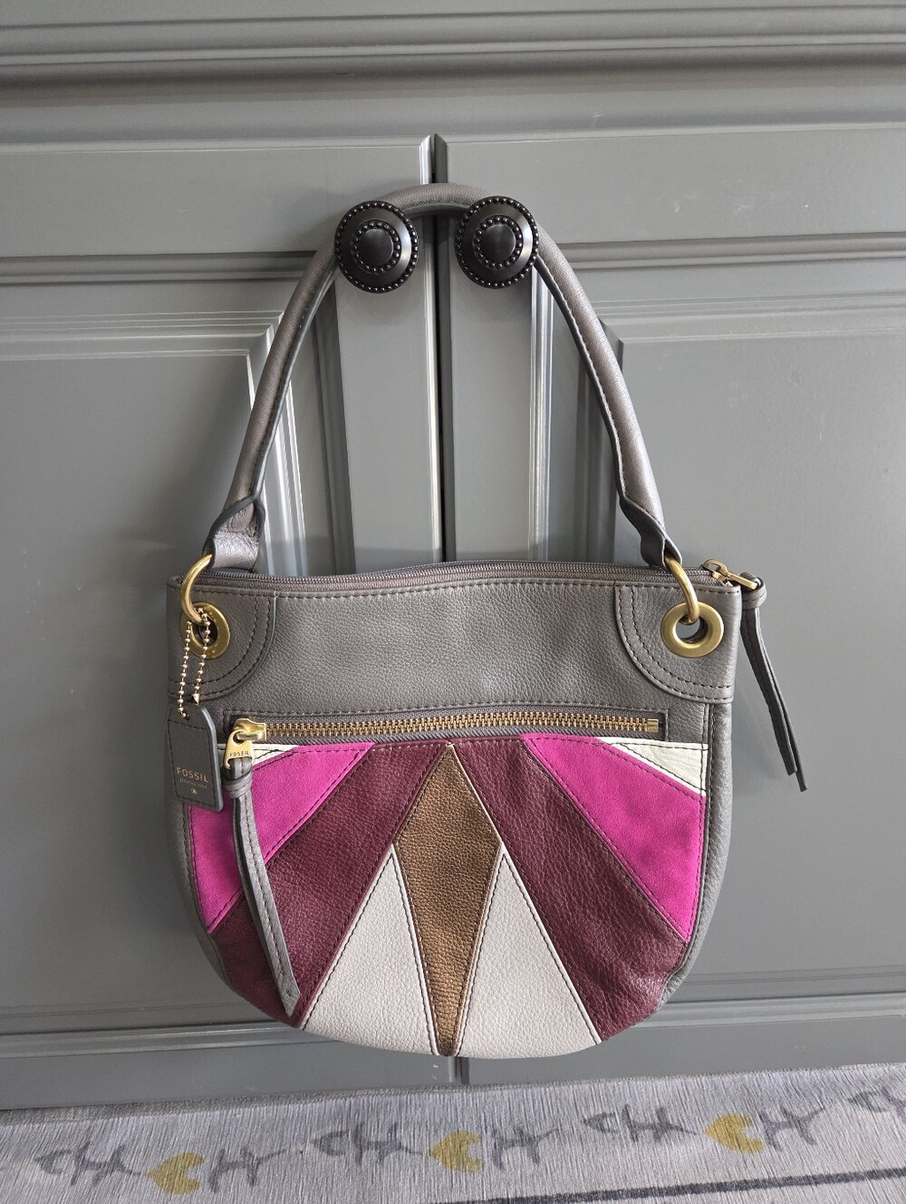 FOSSIL HOBO KARLI 1954 MEDIUM WITH CROSSBODY STRAP NWOT